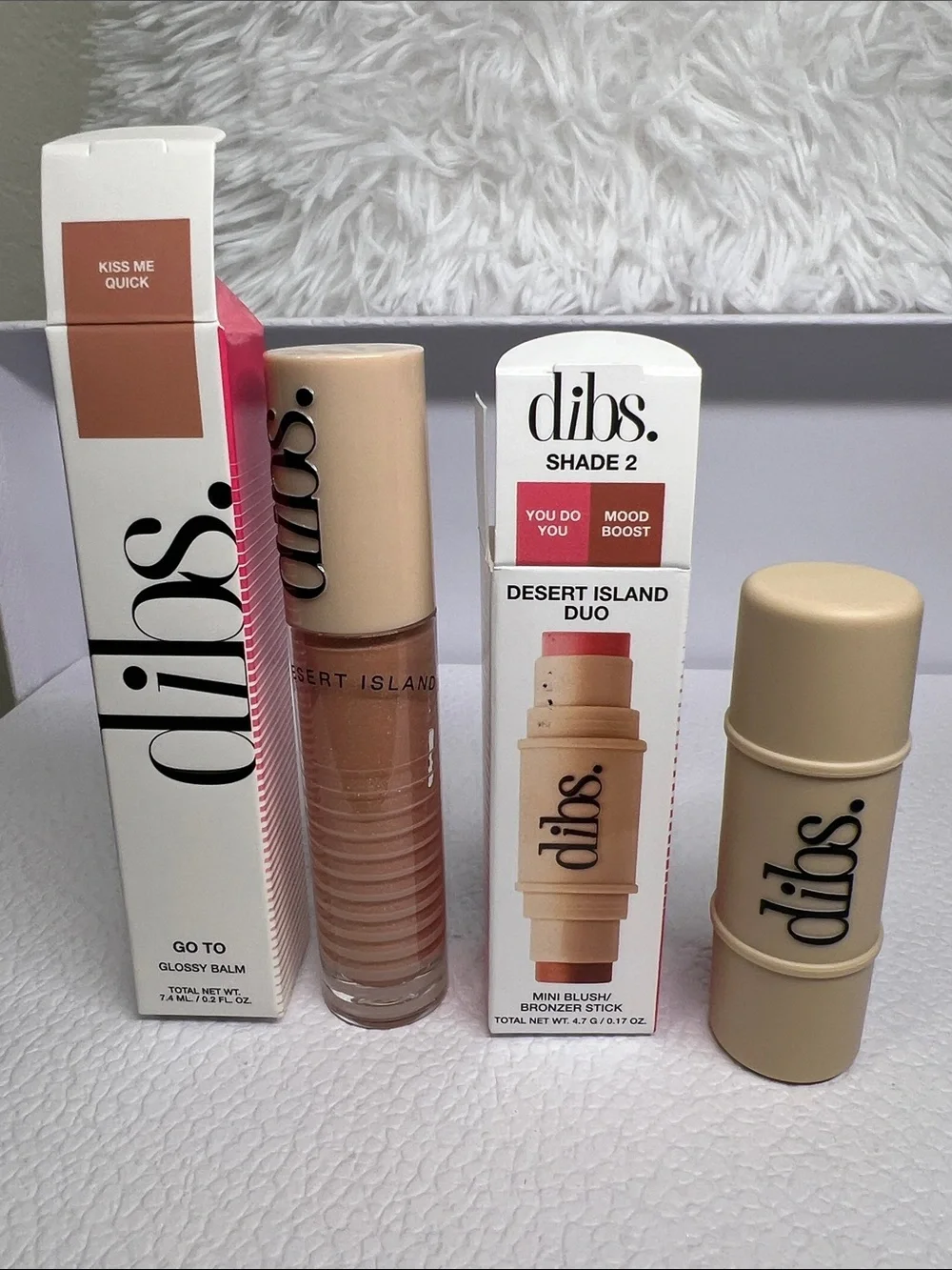 Desert Island Duo Glossy Balm & Mini Duo Blush Bronzer stick